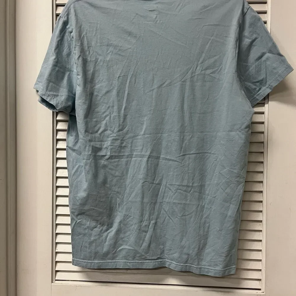 Polo by Ralph Lauren Men's Light Blue V-Neck Tee large. EUC